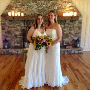 two brides, asheville wedding